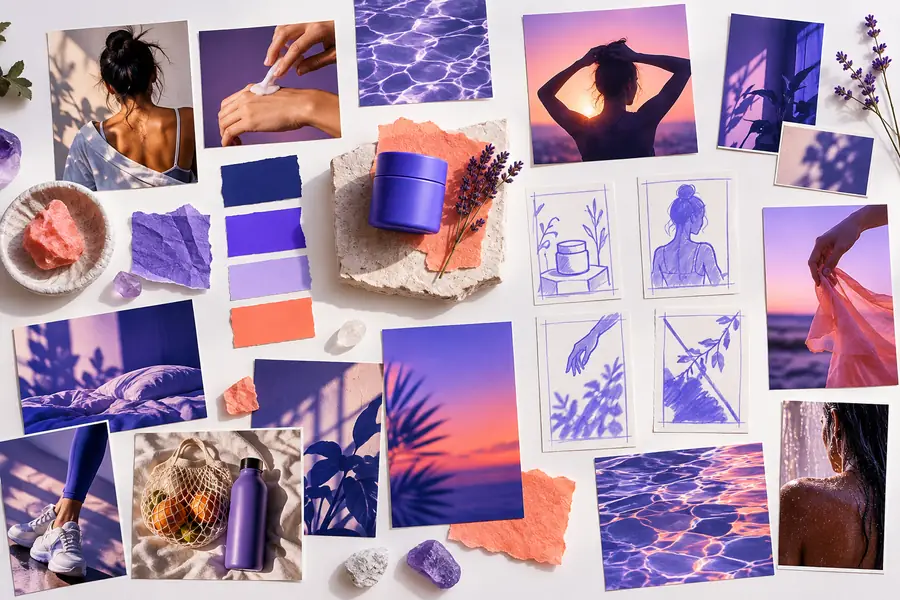 Illustrative collection of creative imagery used as a starting point